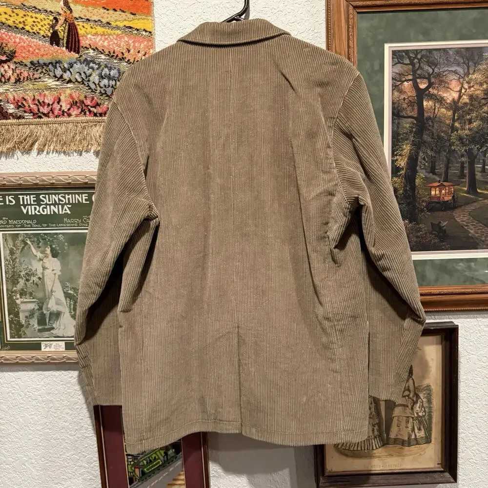 Vintage 90’s Olive Green/Brown Corduroy Pendleton‎ Sports Coat Size Medium